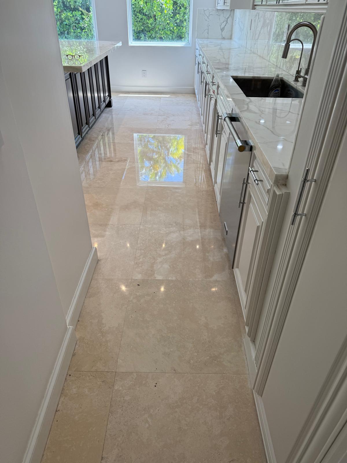 Marble & stone restoration project 2 in Florida — finished by Marble Restoration Services Corp.